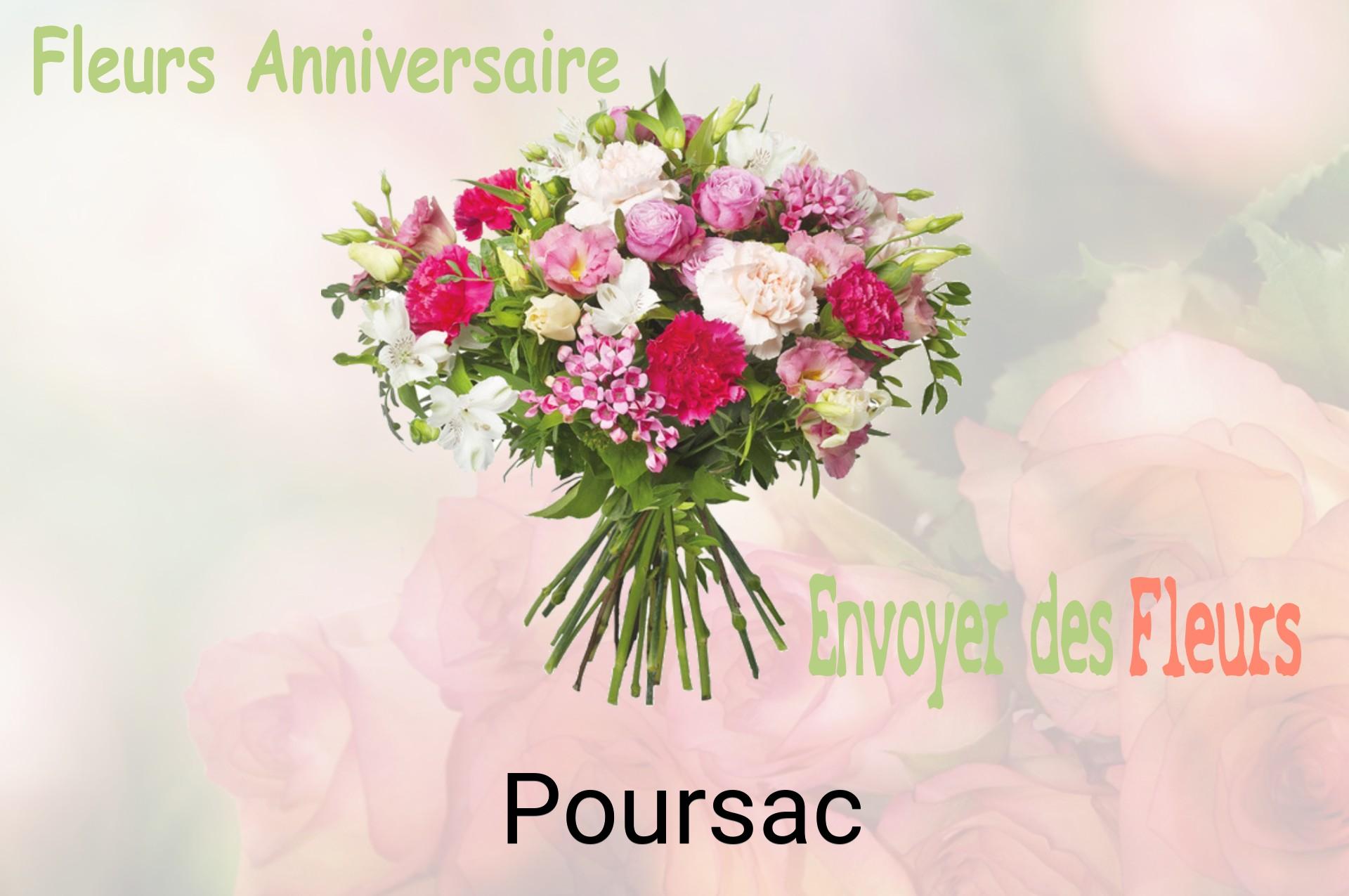 Bouquet de fleurs d’anniversaire livré à Poursac